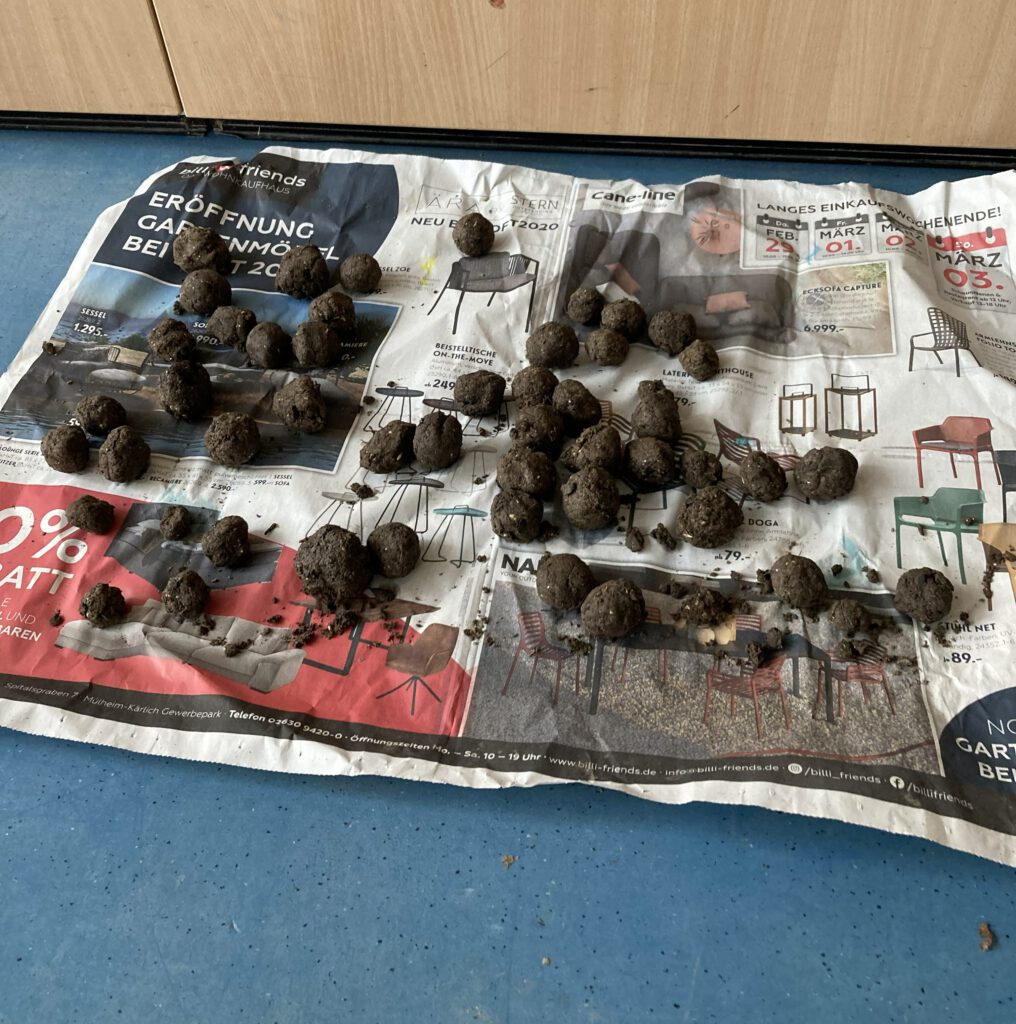 Herstellung von Samenkugeln